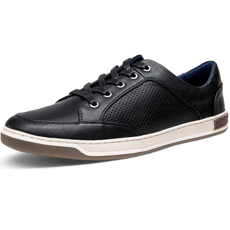 Jousen Men's Sneakers Classic Retro Casual Shoes for Men Breathable Business Dress Sneaker (A81Q07 Black 11.5) - Image 1